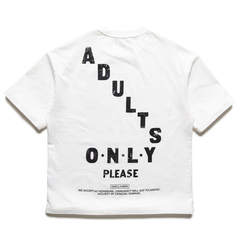Criminal Damage Adults Only Tee - Off White