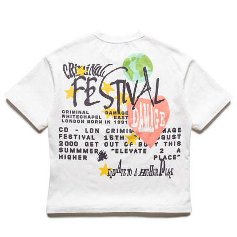 Criminal Damage CD Festival Tee - Off White