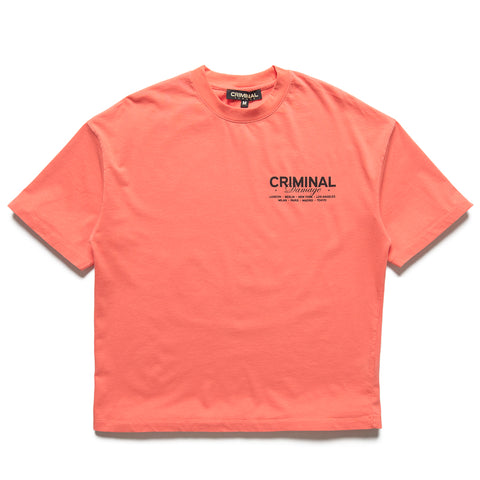 Criminal Damage International Tee - Coral