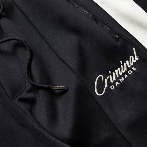Criminal Damage Pin Tuck Jogger - Black