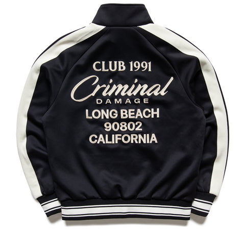 Criminal Damage Pin Tuck Track Top - Black