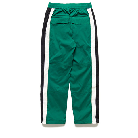 Criminal Damage Snap Vent Track Pant - Green/Off White