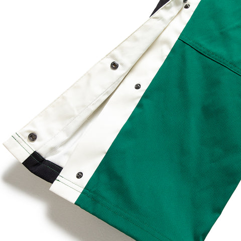 Criminal Damage Snap Vent Track Pant - Green/Off White