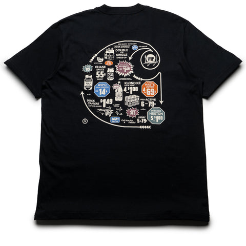 Carhartt WIP Catalogue C Logo Tee - Black