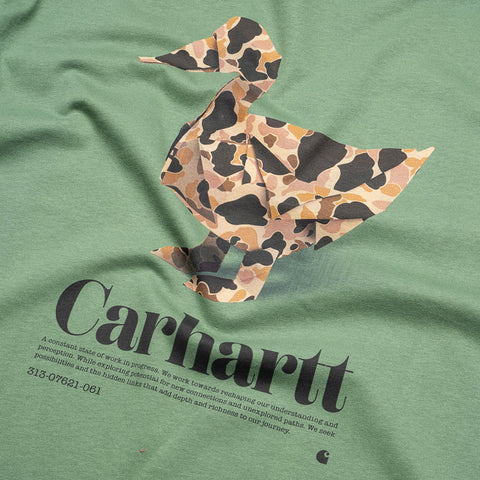 Carhartt WIP Fold Duck Tee - Duck Green