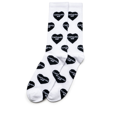 Carhartt WIP Heart Logo Socks - White