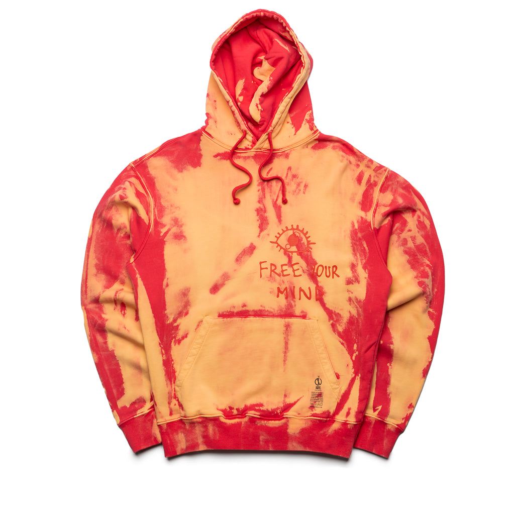 Darkoveli Free Your Mind Hoodie Bleached Red