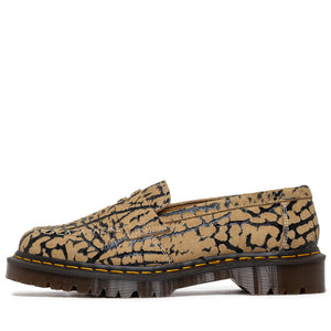 Dr. Martens Delapre Wild Embossed Suede Penny Loafer - Teak/Black