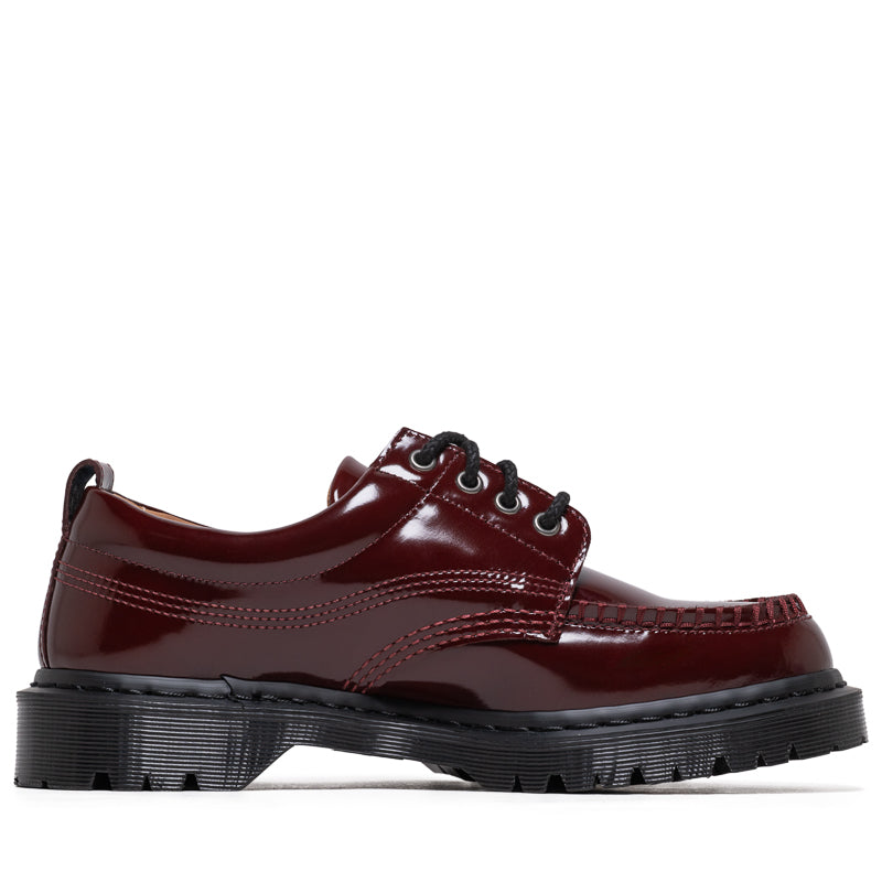 Dr. Martens ワインレッドスネーク柄ローカットブーツ箱アリ Sneaker Politics