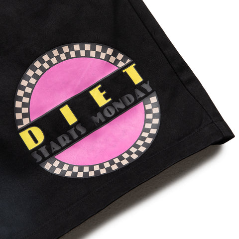 Diet Starts Monday Baja Twill Shorts - Black