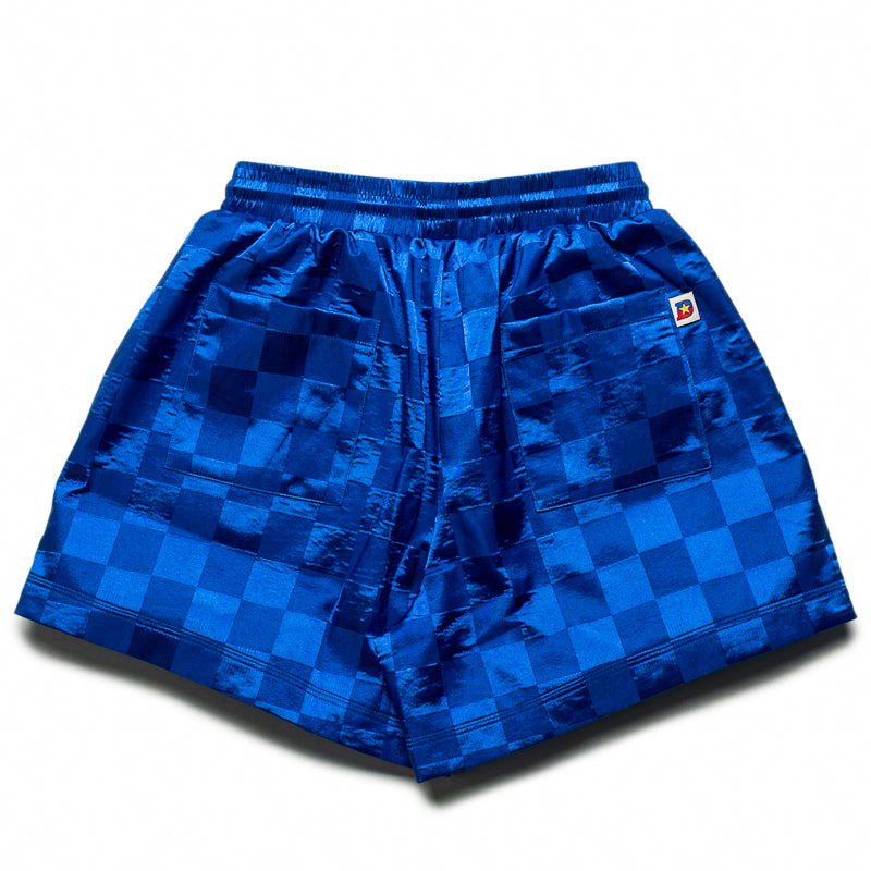 【NYLON SHORTS】SANRISE BLUE Diet Starts Monday Checkered Nylon Shorts - Blue – Sneaker Politics