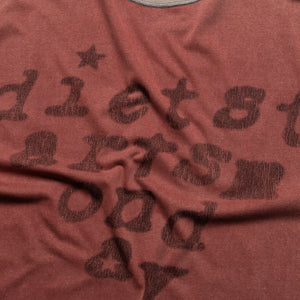 Diet Starts Monday Eye Test Tee - Maroon