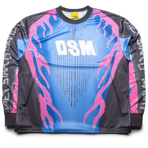 Diet Starts Monday MX Flame Jersey - Black/Blue