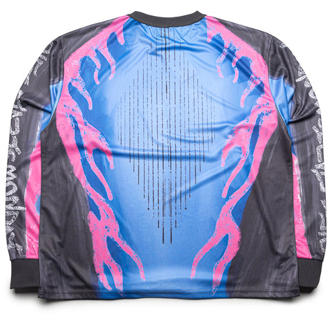 Diet Starts Monday MX Flame Jersey - Black/Blue