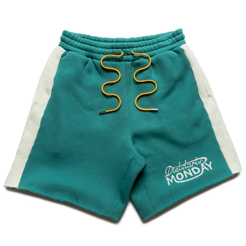 Diet Starts Monday Fleece Panel Shorts - Cream/Emerald
