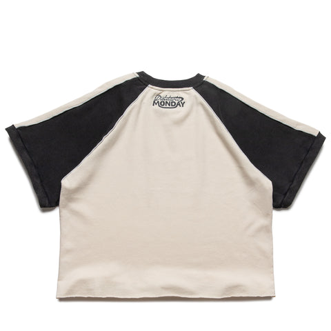 Diet Starts Monday Heaven Or Hell Raglan Tee - Cream/Vintage Black
