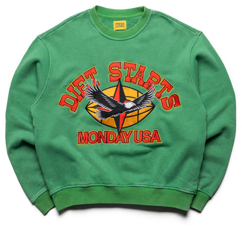 Diet Starts Monday Compass Sweatshirt - Classic Green