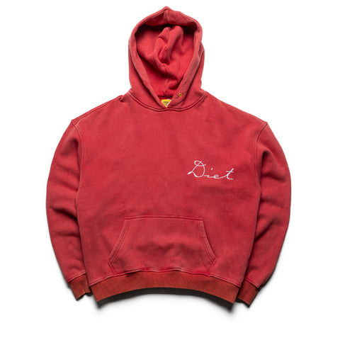 Diet Starts Monday Chainstitch Hoodie - Red