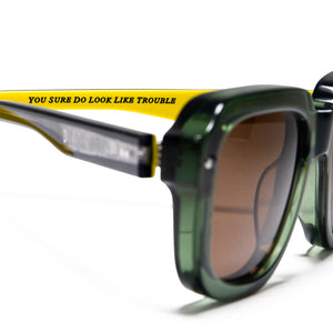Diet Starts Monday Kiiro Sunglasses - Coke Bottle Green