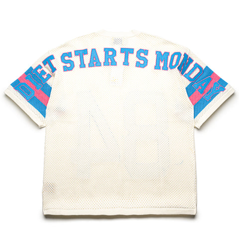 Diet Starts Monday Knit Jersey - Cream/Blue
