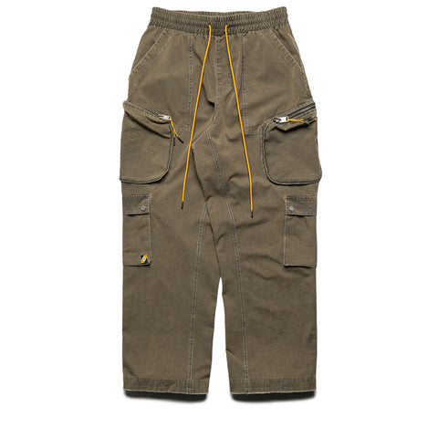 Diet Starts Monday Contrast Cargo Pants - Military Olive
