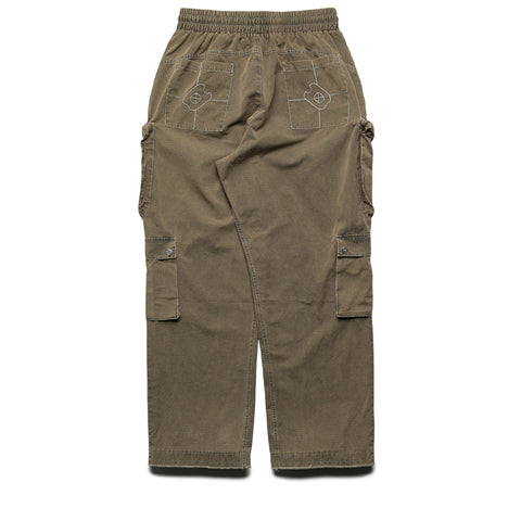 Diet Starts Monday Contrast Cargo Pants - Military Olive