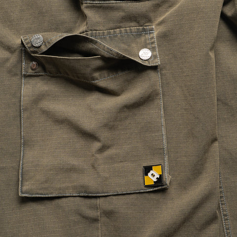 Diet Starts Monday Contrast Cargo Pants - Military Olive