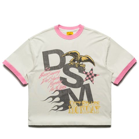 Diet Starts Monday DSM Ringer Tee - Antique White