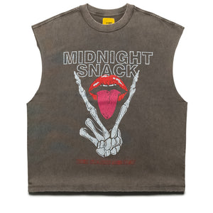 Diet Starts Monday Midnight Snack Cut Off Tee - Vintage Black