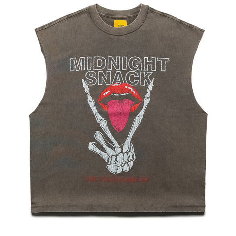 Diet Starts Monday Midnight Snack Cut Off Tee - Vintage Black