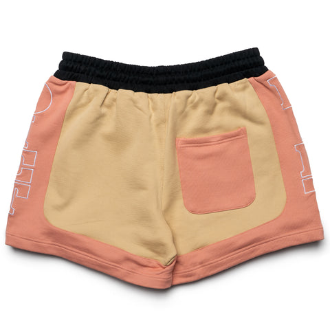 Diet Starts Monday French Terry Row Shorts - Tan/Pink