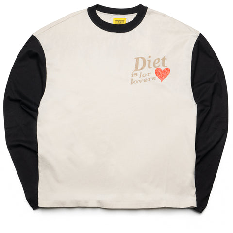 Diet Starts Monday Lovers L/S - Antique White/Black