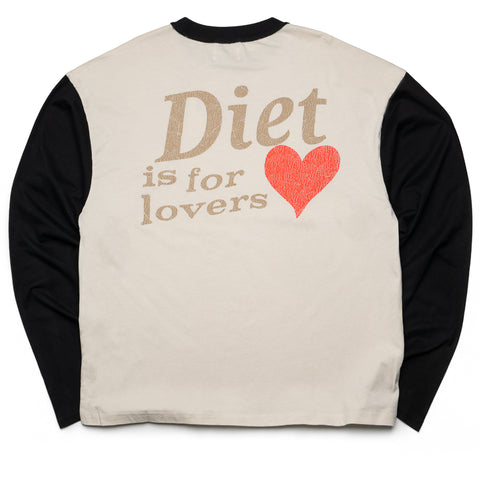 Diet Starts Monday Lovers L/S - Antique White/Black