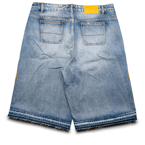 Diet Starts Monday Snake Denim Shorts - Washed Indigo