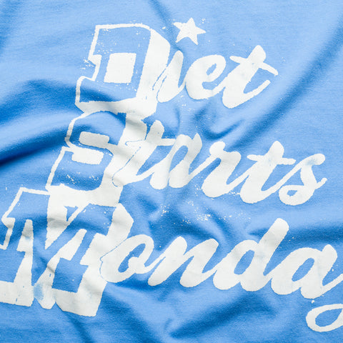 Diet Starts Monday Star Tee - Vintage Blue