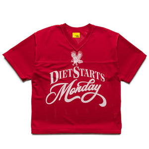 Diet Starts Monday State Champs Practice Jersey - Red/White