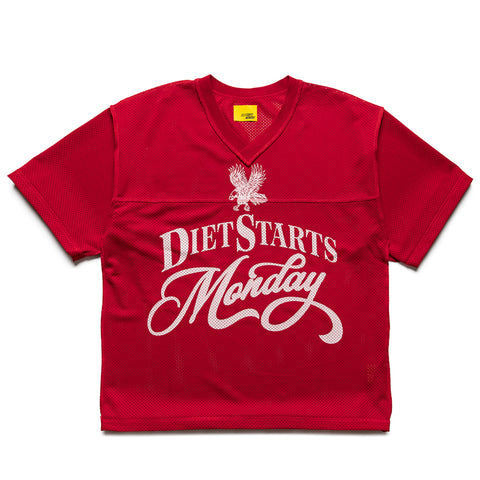 Diet Starts Monday State Champs Practice Jersey - Red/White