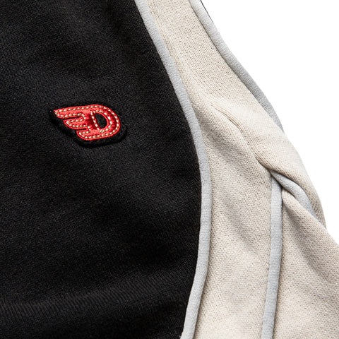 Diet Starts Monday Warm Up Shorts - Vintage Black/Cream