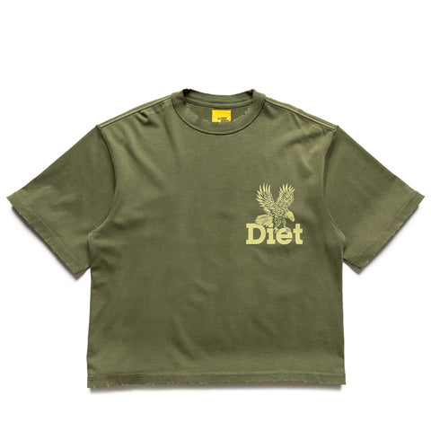 Diet Starts Monday Winged Eagle Tee - Washed Olive