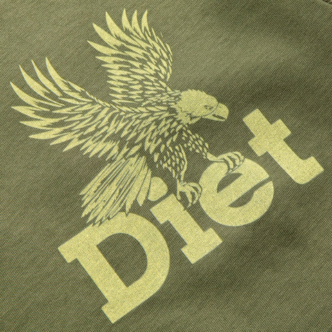Diet Starts Monday Winged Eagle Tee - Washed Olive