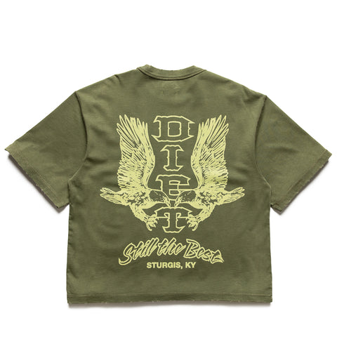 Diet Starts Monday Winged Eagle Tee - Washed Olive