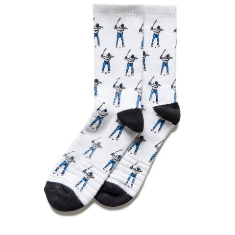 Eastside Golf All Over Swingman Socks - Bright White