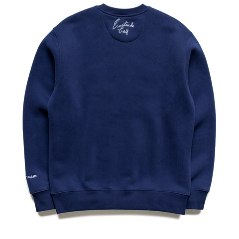 Eastside Golf Luxe Fleece Crew - Blue Void
