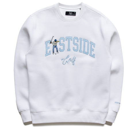 Eastside Golf Luxe Fleece Crew - Bright White