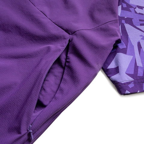 Eastside Golf 1/2 Zip Nylon Wind Shirt - Violet