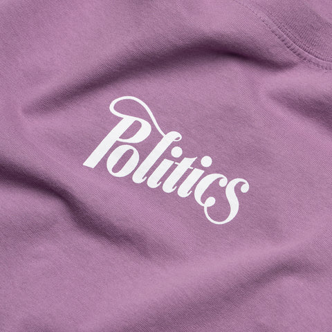 Politics Every Days Tee - Plum