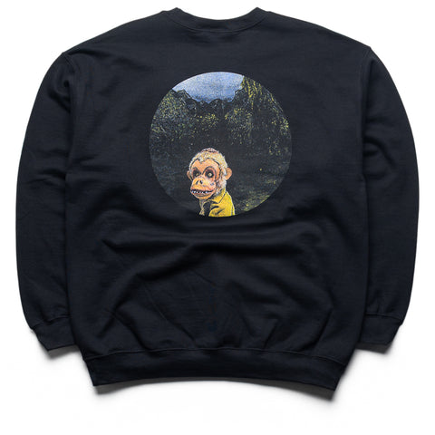 Fucking Awesome Landscape Brainscape Crewneck - Black