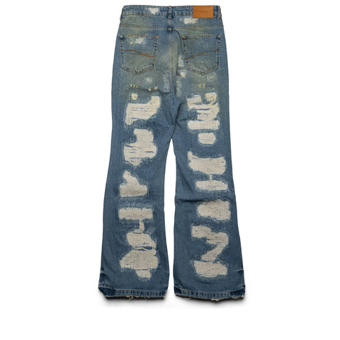 Flaneur Repaired Metropole Bootcut Flared Jeans - Indigo
