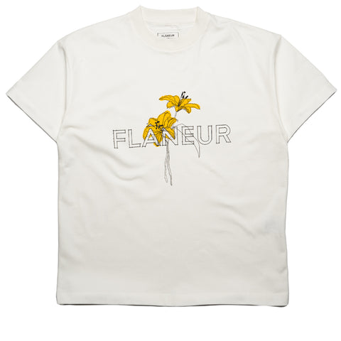 Flaneur La Fleur Tee - White