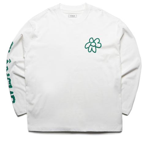 Flaneur Flower Doodle L/S Tee - White